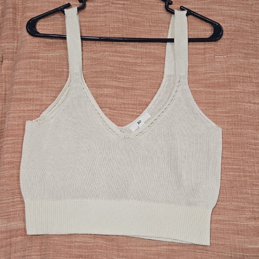 BP Cream V-Neck Sweater